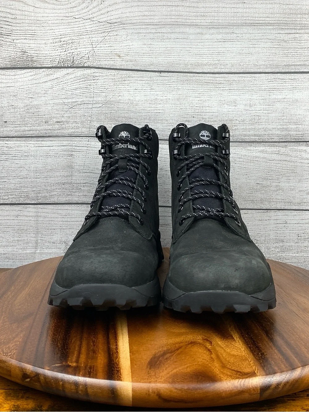Timberland Brooklyn 6” Waterproof Mid Hiker Black Nubuck Boot Men’s Shoe Size 13